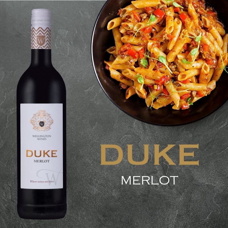 Duke's Kitchen - Merlot Duke Merlot, best red wine, cheap red wine, budget red wine, Wellington Wines, best merlot, merlot, wine and food, pasta and red wine
